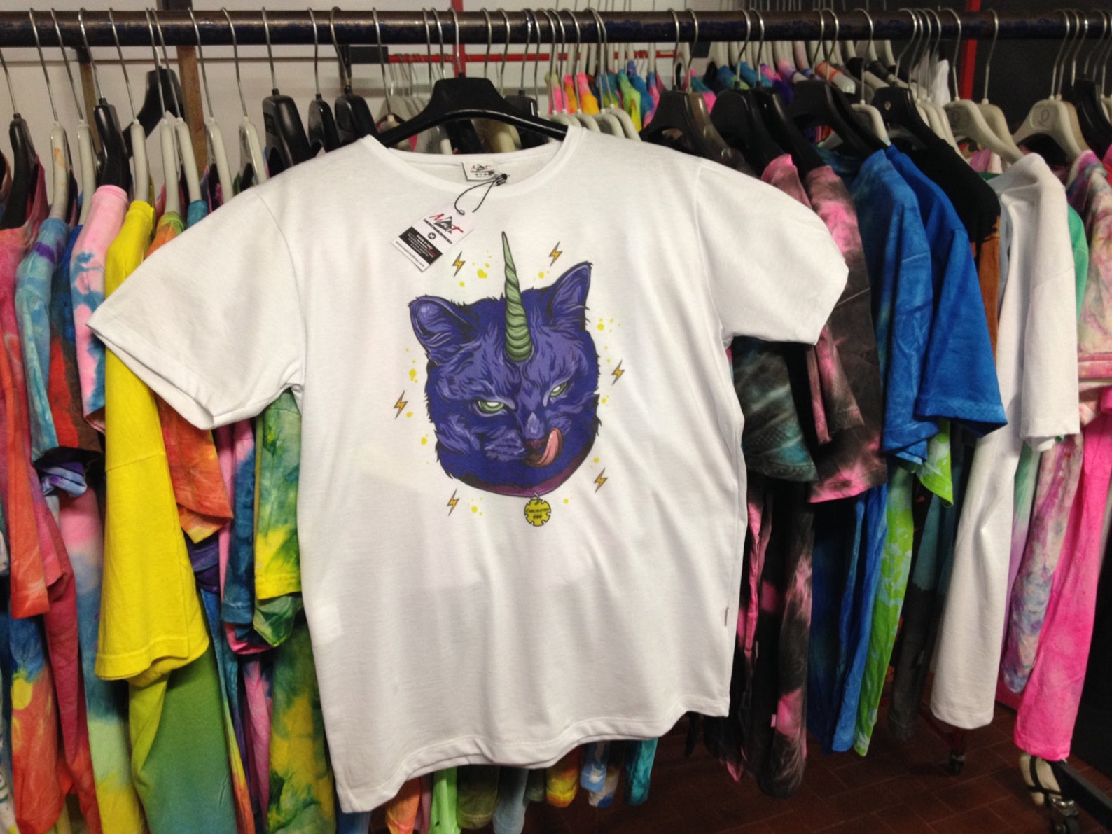 Unicorn Cat Tshirt, Animal Tee, Gift Idea, Evil Tshirt, Unicorn Tee