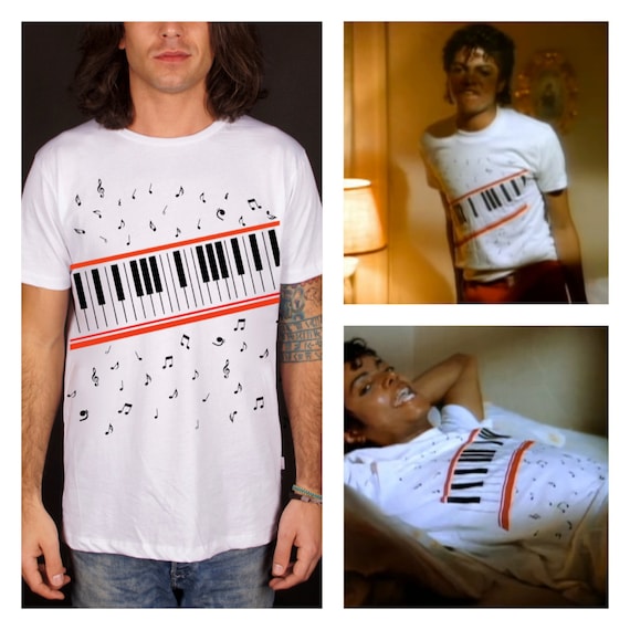 Michael Jackson Tee, Beat It T-shirt , Music Note T-shirt, King of