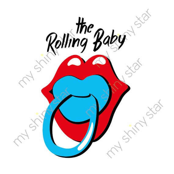 The Rolling Stones Baby Organic Cotton Baby Bodysuit Cute Etsy