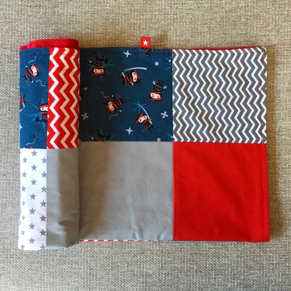 red minky blanket