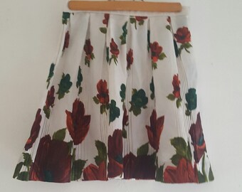 Falda tableada vintage pleats skirt 60's