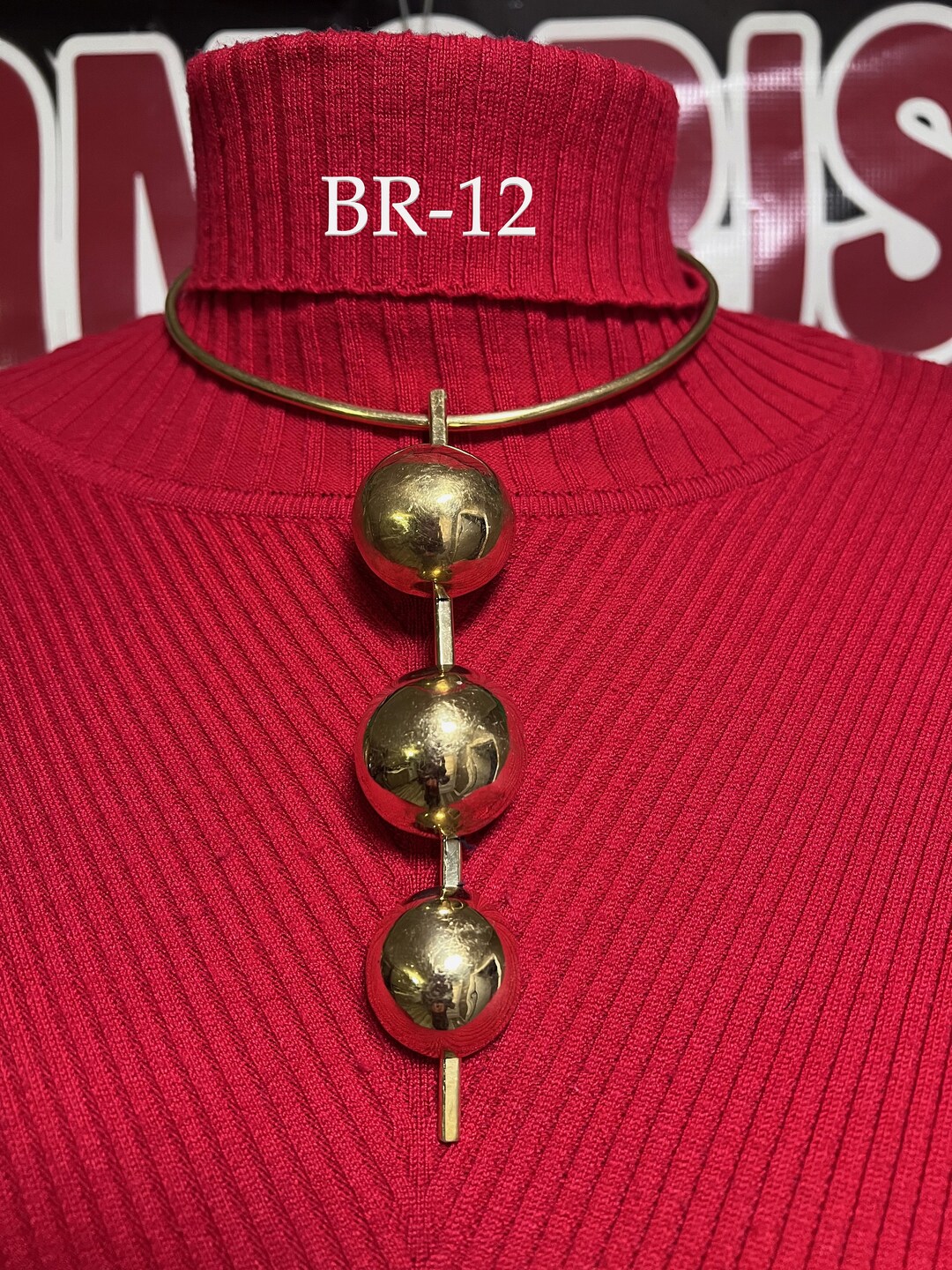 Brass Hammered Kenyan Necklace Etsy