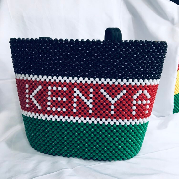 Kenyan Beaded Handbag