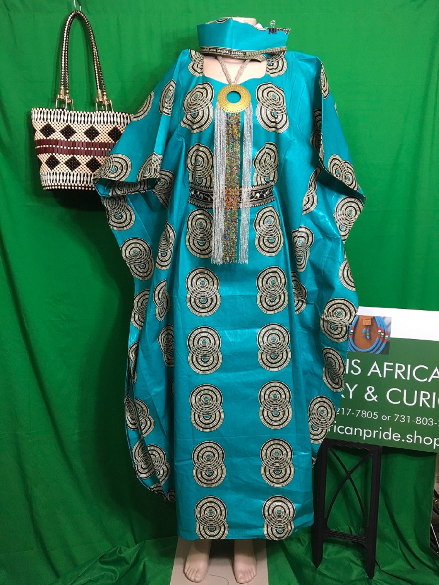 ankara caftan gown