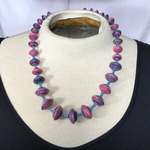 Recycle paper Necklaces