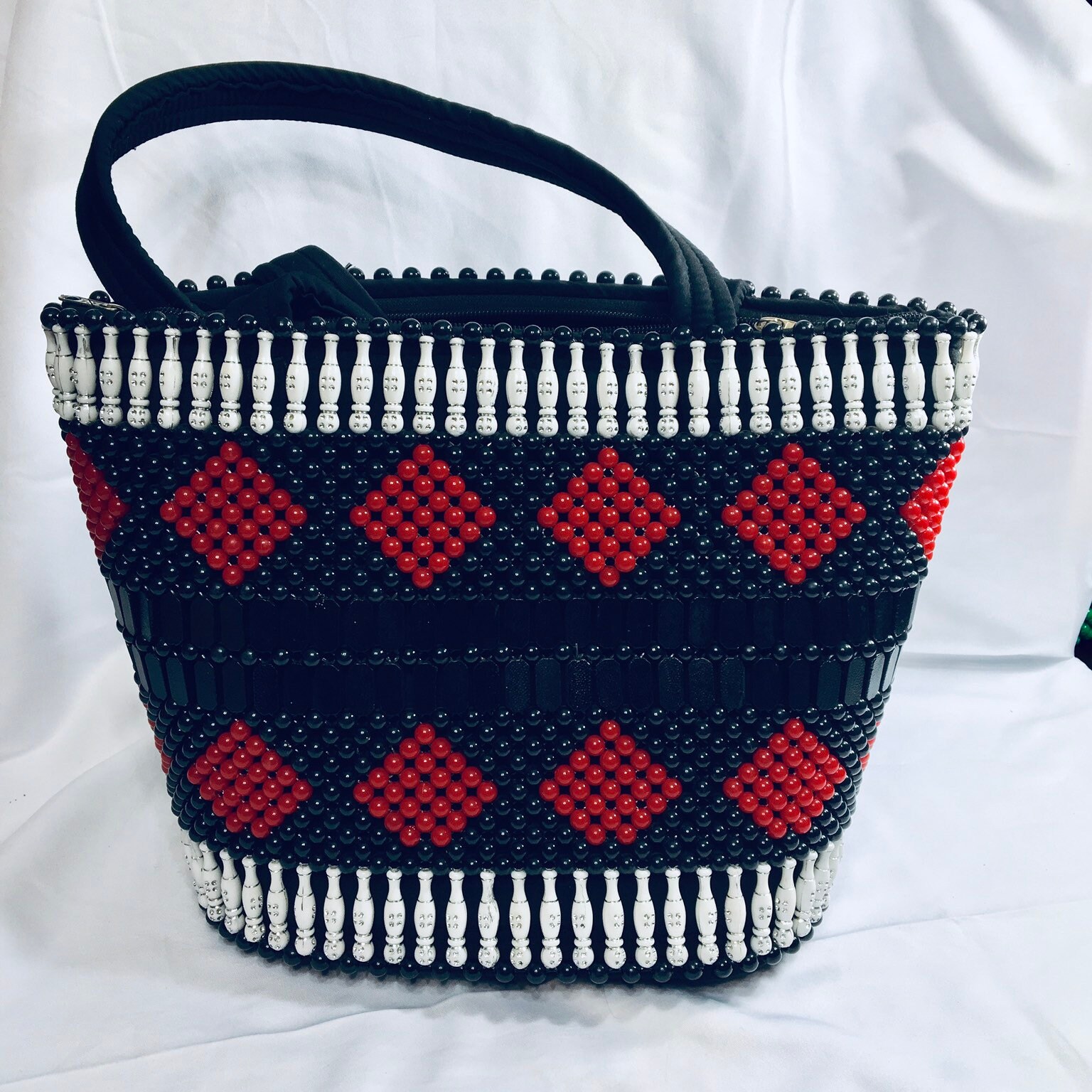 Kenyan Beaded Handbag