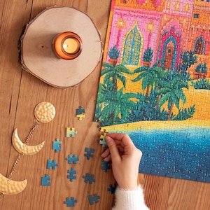 White Night Puzzle in Marrakech, 1000 pieces image 6