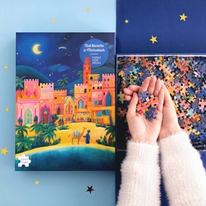 White Night Puzzle in Marrakech, 1000 pieces image 1