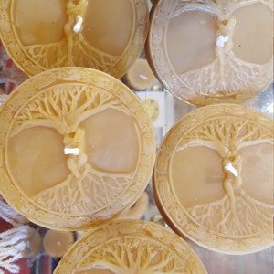 Beeswax Lover&#39;s Candle, Tree of Life, Candle, Candles, Beeswax Candle, Wedding Candle, Unique Candle