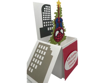 The Spider-Man 3D Christmas Pop-Up Box Greeting Card