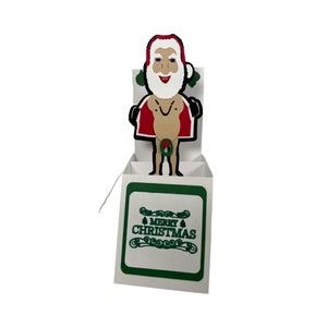 Dirty Santa Merry Christmas Pop-Up Greeting Card