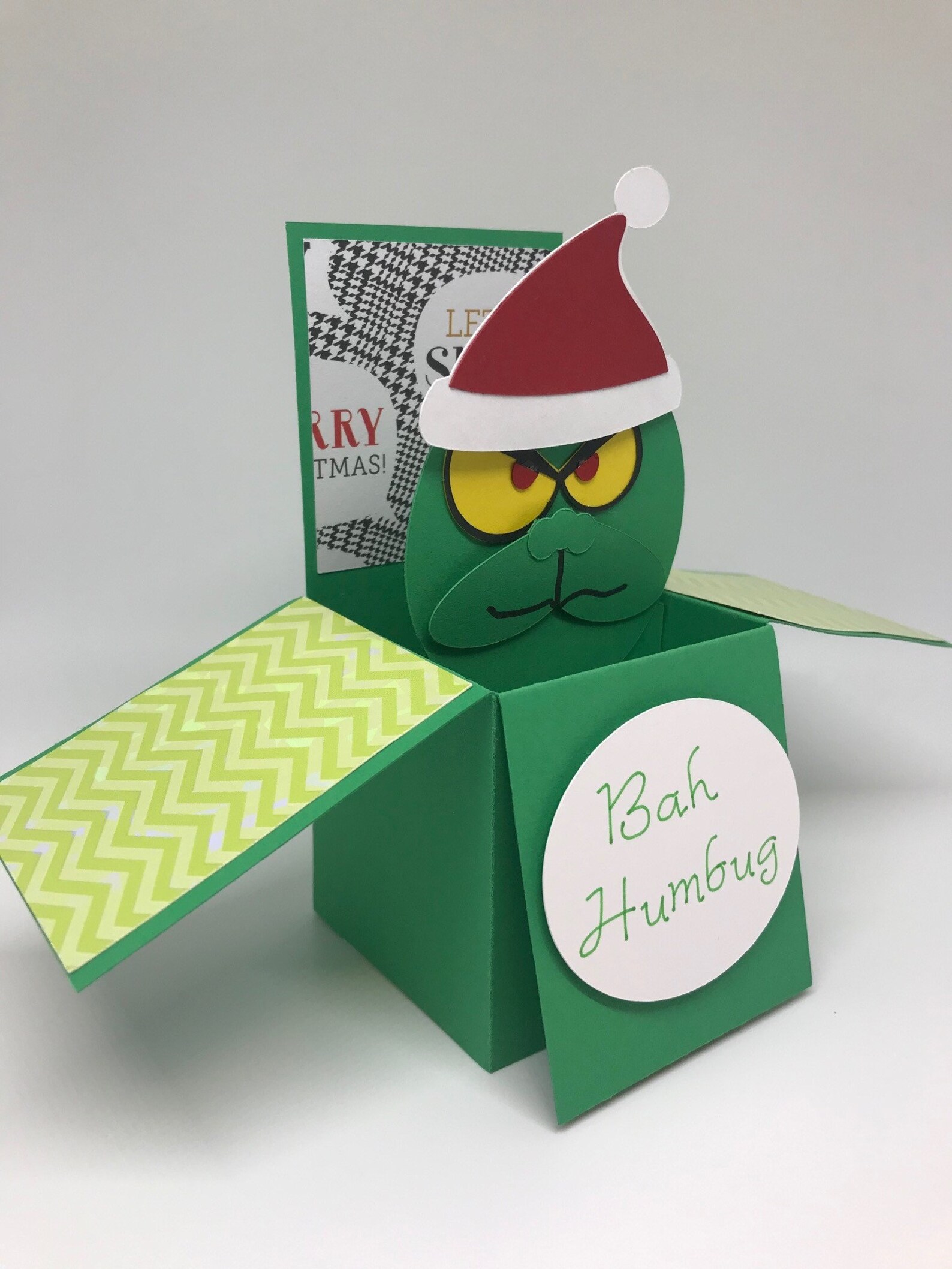 Christmas Funny Grinch 3D PopUp Box Greeting Card Etsy