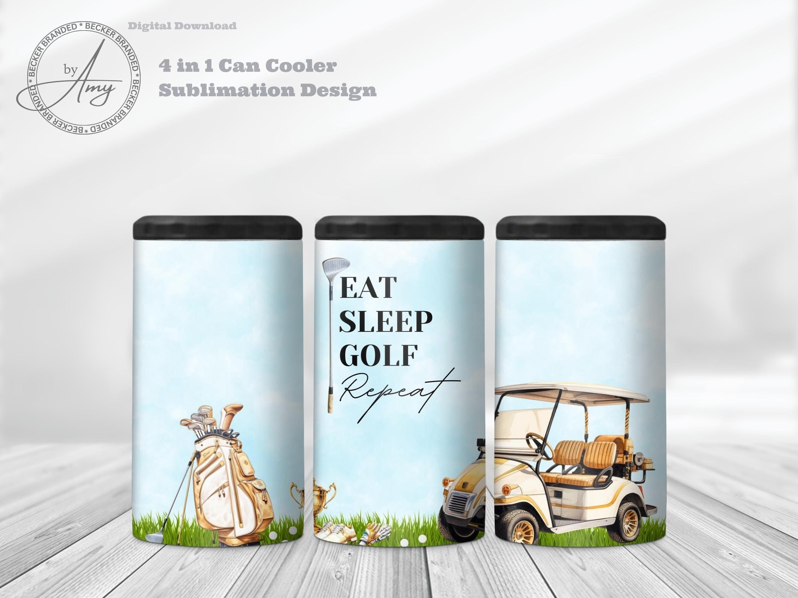 Golf Themed Heavy Duty Metal Koozies – Backwoods Laser LLC