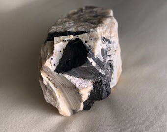 Black Tourmaline/ Schorl in Matrix from Connecticut