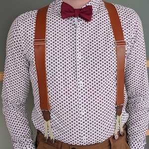 Bretelles CUIR,PATTES COTON tressé (Mod. clas30 cot)