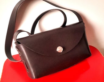 TROTTEUR leather bag (F), leather bag, shoulder bag, Handbag, shoulder bag, Shoulder Bag, Crossbody Bag,