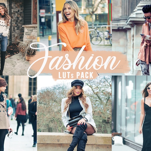 Fashion LUTs - Final Cut LUTs, Adobe Premiere Pro LUTs, Filmora, LumaFusion, DaVinci Resolve, Video Filters, Fashion Video LUTs Presets