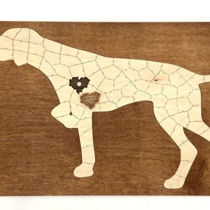 Dog Puzzle Guest Book Alternative Personalized Dog Breed Wooden Puzzle Wedding, Baby Shower, Anniversary, Birthday, Reunion Sign in Book image 1