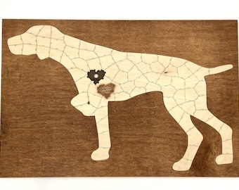 Dog Puzzle Guest Book Alternative | Personalized Dog Breed Wooden Puzzle | Wedding, Baby Shower, Anniversary, Birthday, Reunion Sign in Book