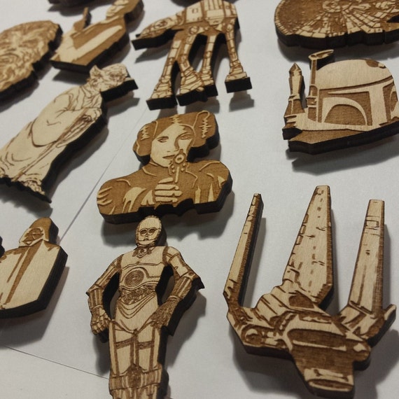 Star Wars Magnets Pins Star Wars Room Decor Star Wars Etsy