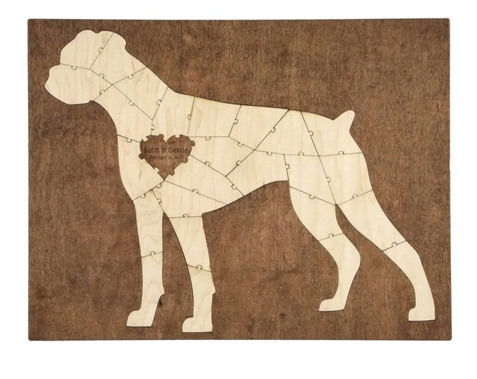 Custom Puzzle Box for Guest Books Etsy