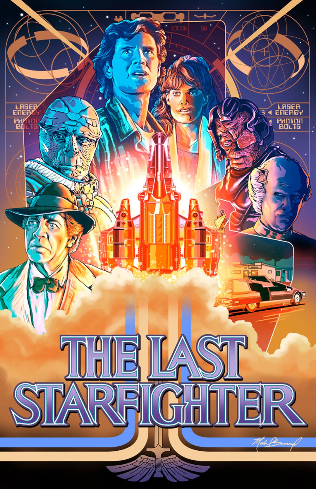 The Last Starfighter 11x17 Signed Print - Etsy
