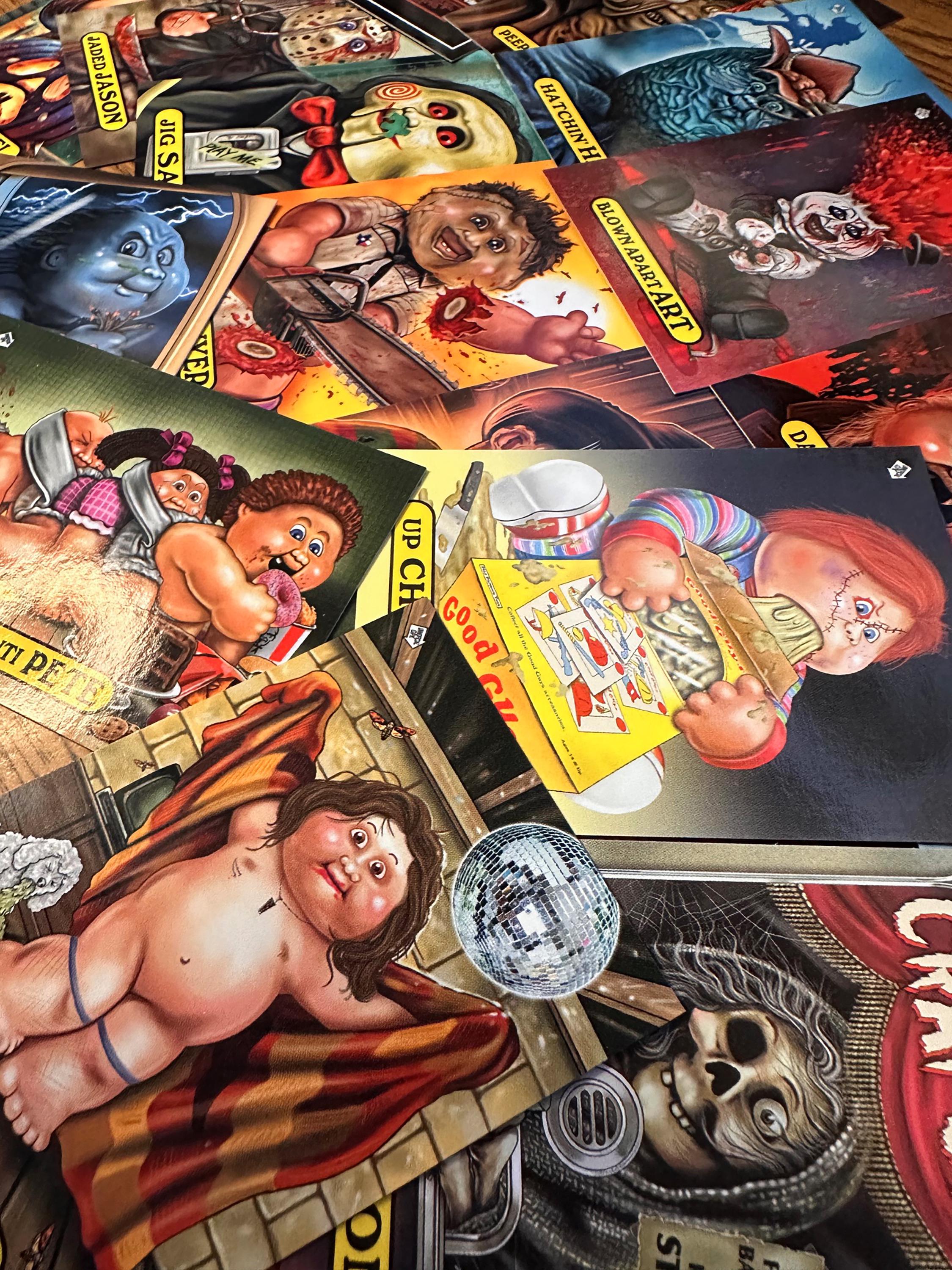 Custom Garbage Pail Kids Themed Horror Set of 20! - Etsy