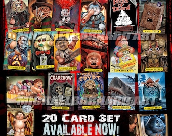 Custom Garbage Pail Kids themed Horror Set of 20!