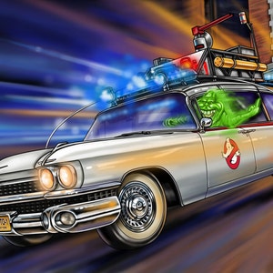 Ghostbusters Slimer Signed 17x11 print