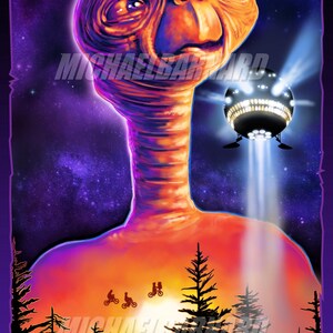 E.T. 11x17 Signed Print