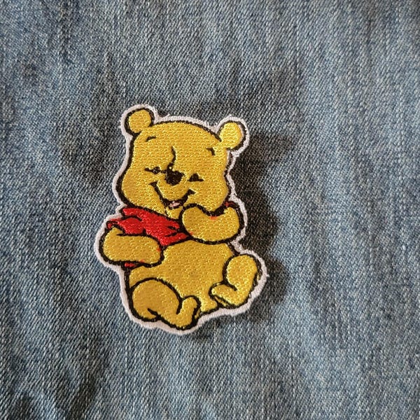 Baby Pooh Embroidered Sew/Glue on Patch.