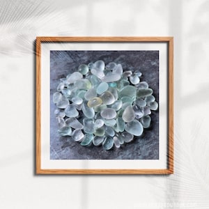 Washed Ashore. Sea Glass Photography. Printable Wall Art. Digital Download. Beach Decor. Art Decor.