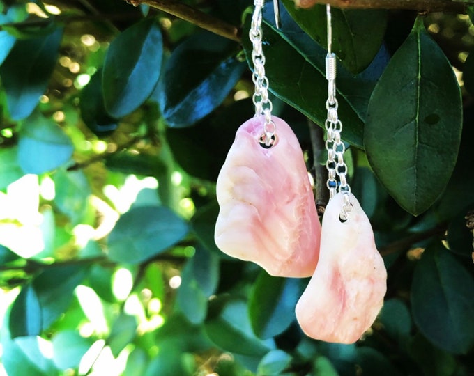 Mahalo. Real Hawaiian Shell Fragment on Sterling Silver Earrings. Guaranteed Authentic.