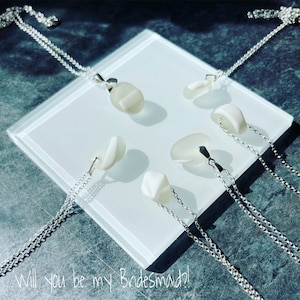 White Wedding. Special Event Jewellery. Genuine Mediterranean Art Sea Glass on Sterling Silver Necklace.  Guaranteed Authentic.