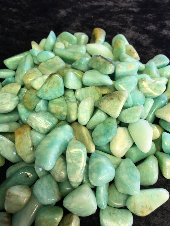Tumbled Amazonite 4 To 5 Oz Etsy Tumbled Amazonite 4 To 5 Oz Etsy