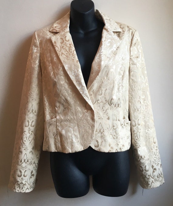 Jacquard Print Blazer | Mother of the Bride Top |… - image 2