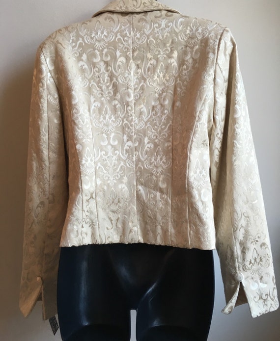 Jacquard Print Blazer | Mother of the Bride Top |… - image 3