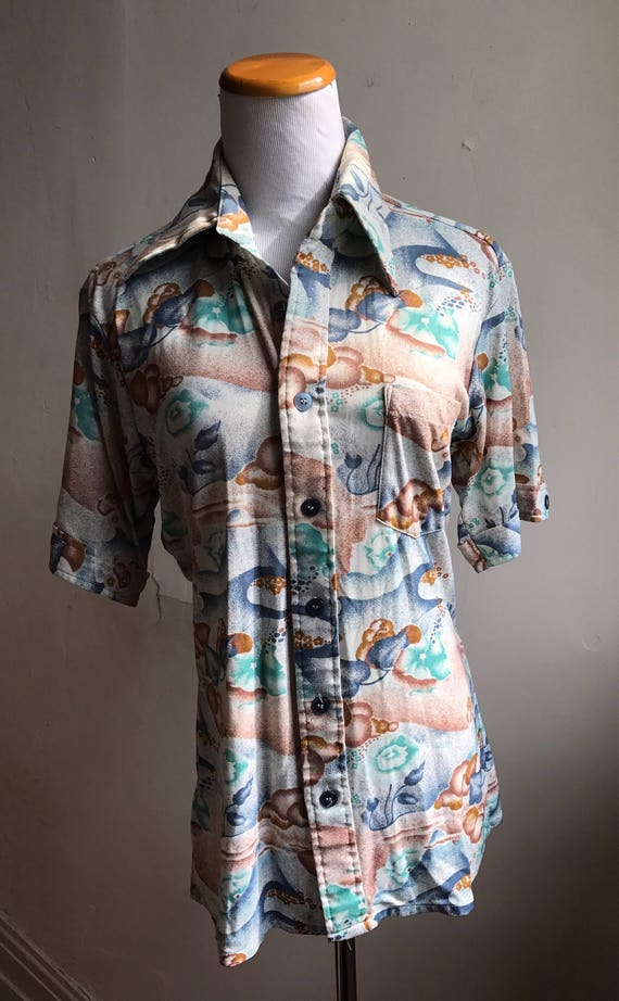 Funky 70s Shirt | Groovy Abstract Shirt | Hippie … - image 3