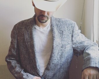 Vintage Mens Sport Coat Grey Country 
