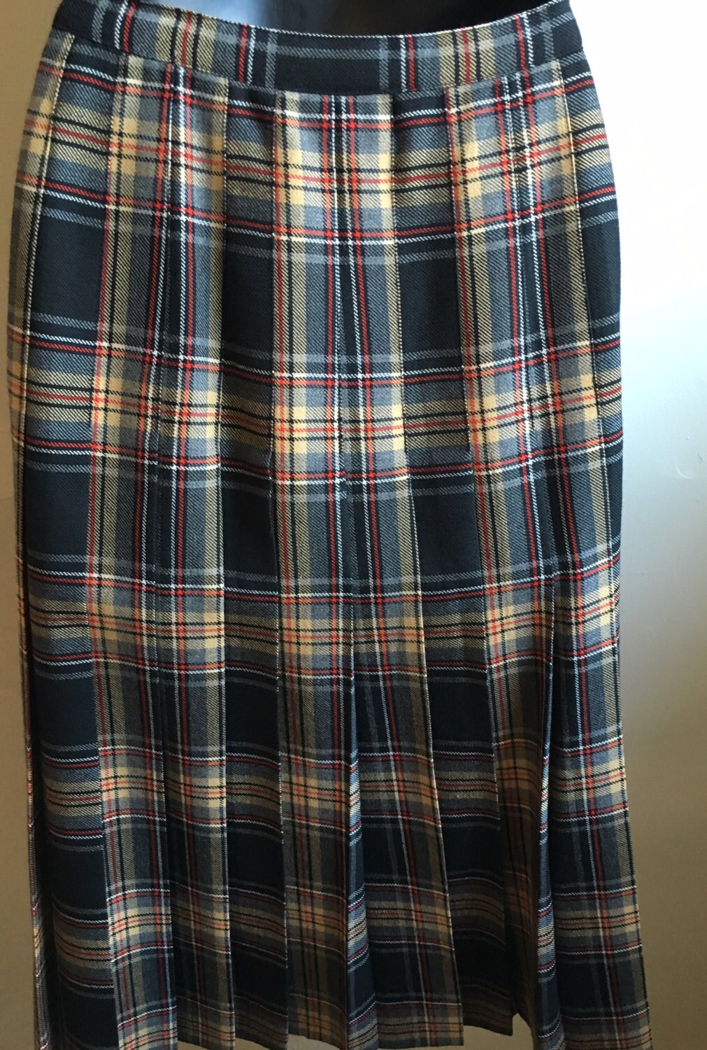 Vintage 70s Style A-line Skirt Plaid Blanket Skirt Aljean - Etsy Canada