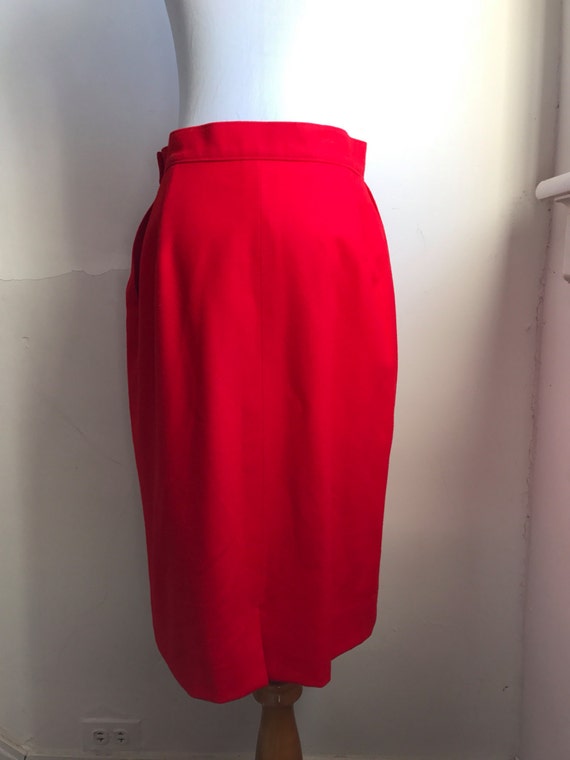 Vintage Pendleton Skirt | Red Wool Pencil Skirt |… - image 1