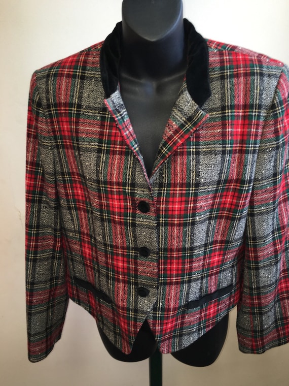 Plaid Pendleton Blazer | Ugly Christmas Blazer - image 1