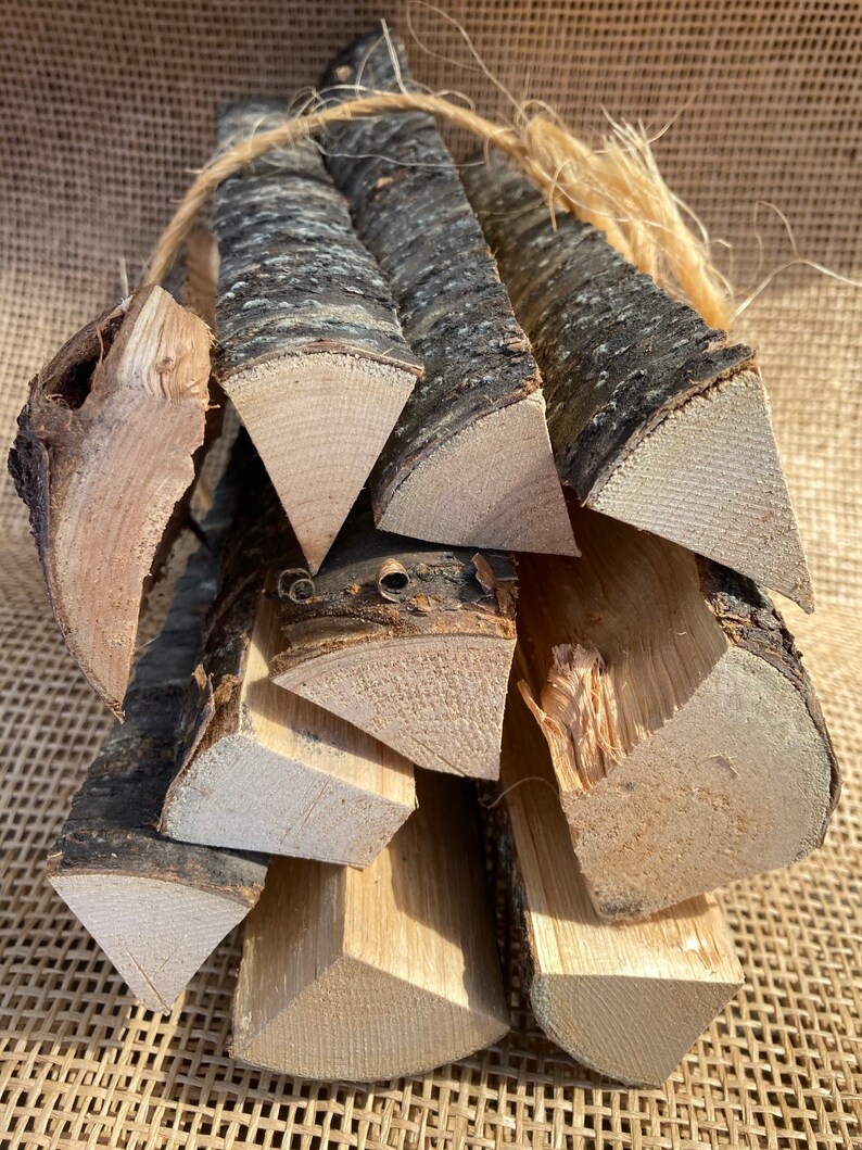 Cherry Logs, Split and Dry. Etsy