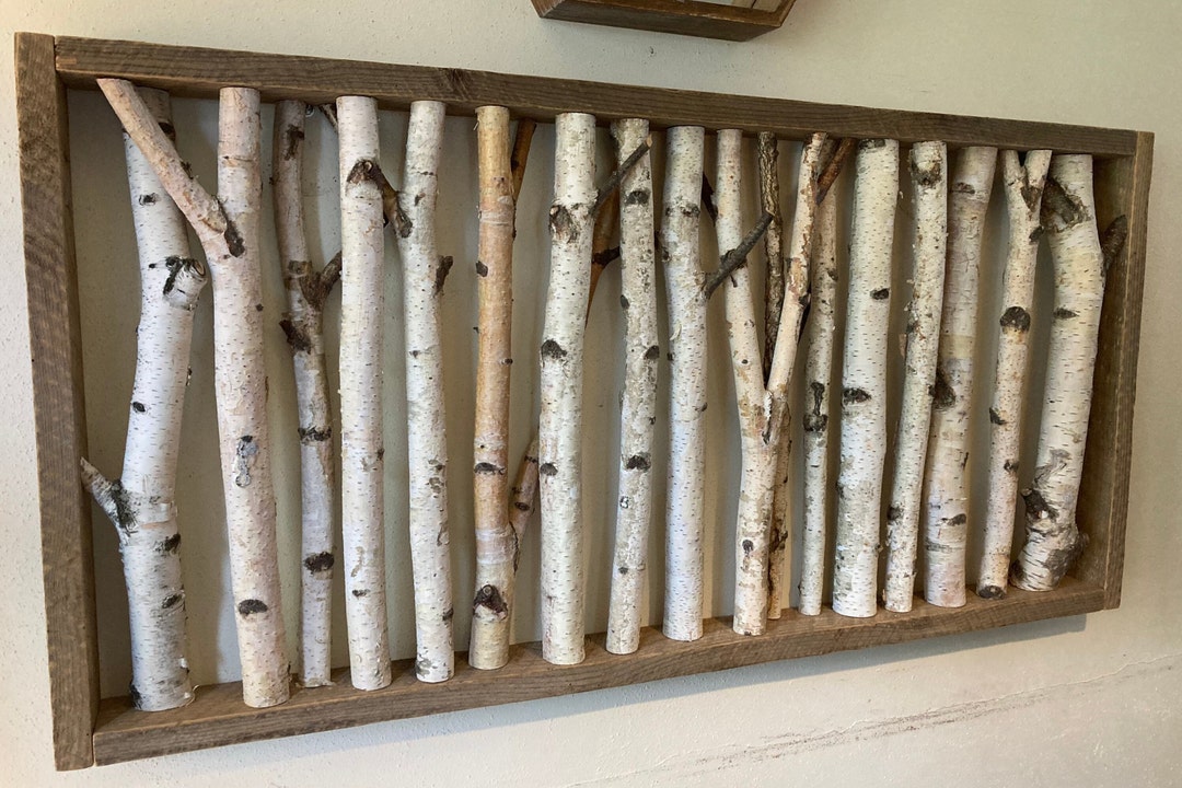 Birch Wall Art , Forest Wall Art, Farmhouse Wall Decor, Headboard