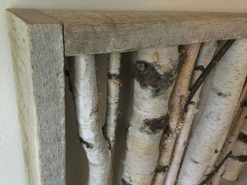 White Birch Forest Wall Art Reclaimed Repurposed Paper Etsy