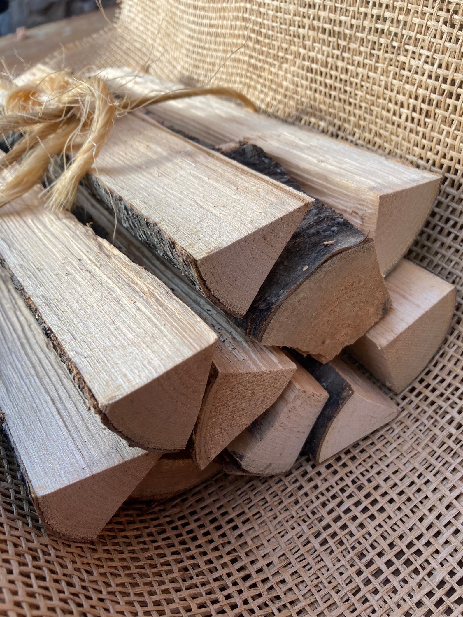 Organic All Natural Dried Cherry Wood Logs Fireplace Etsy