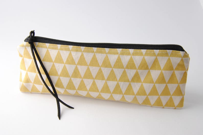 Curry zipped pencil case