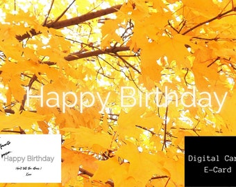 Happy Birthday E-Card, Favorite Person Birthday Card, Friend Birthday Card, Birthday Digital Card, Birthday Greetings, WhatsApp Card