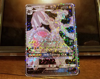 Solar Zekrom GX Custom Fan-made Pokemon Card 