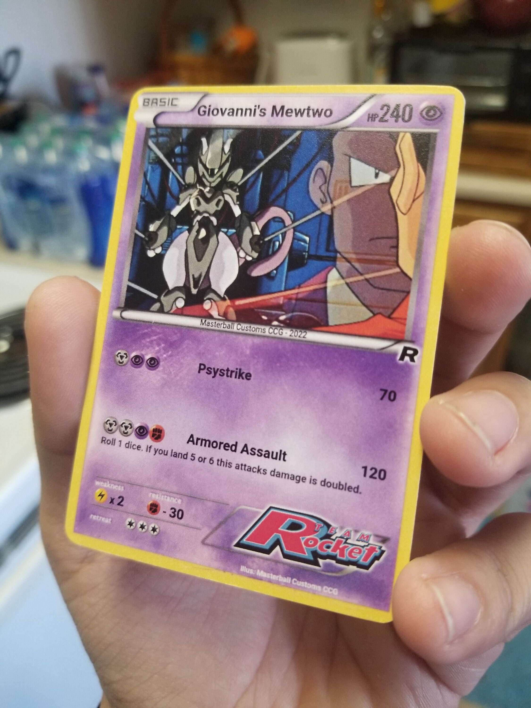 Giovanni's Mewtwo armored Mewtwo Team Rocket Edition 